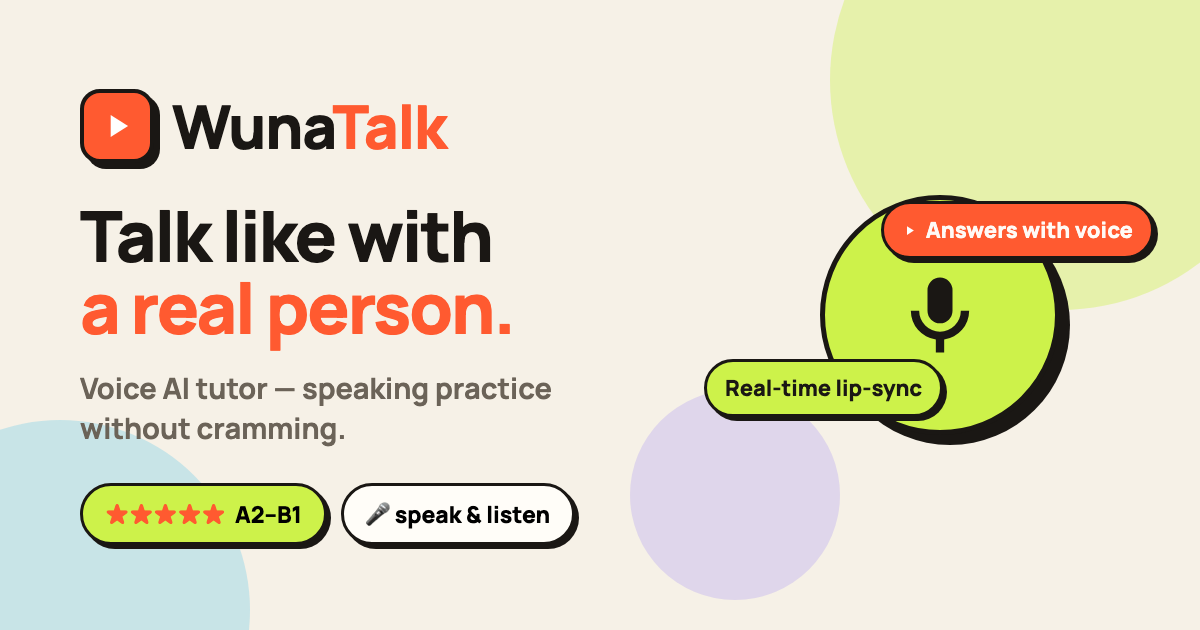 WunaTalk — official preview image